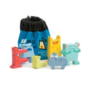 Tender Leaf toys wooden monster stacker